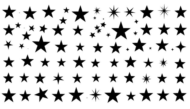 Collection of Black Stars.