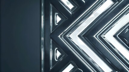 Metallic Geometric Texture Background 8K Seamless Chrome Angles