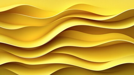 Obraz premium Abstract yellow wavy layered background