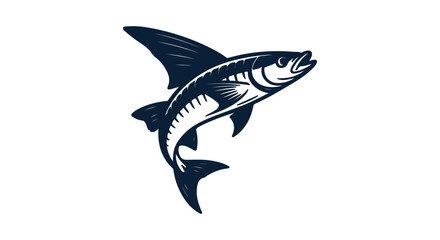 Stylized Fish Illustration — Bold Marine Life Design for Logos and Branding