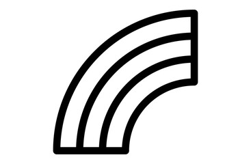 虹のシンプルなベクターアイコン