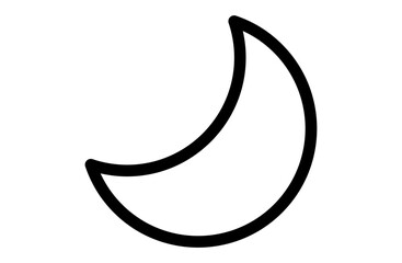 月のシンプルなベクターアイコン