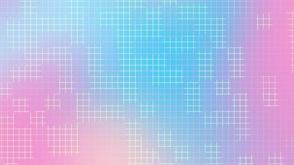 pastel pink and blue gradient background with clean white grid lines creating a modern geometric style Perfect for spring festival Easter greeting cards or stylish minimalist digital design - Powered by Adobe