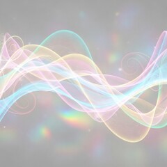 Ethereal Pastel Rainbow Holographic Abstract Background 8