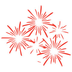 Festive Firework Bursts