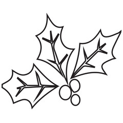 Christmas Holly Sprig