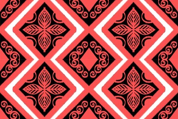 pattern batik flower damask ethnic boho ikat texture tribal geometric background
