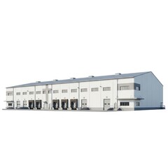 Warehouse Building Exterior, Architecture, Modern Industrial Facility Design