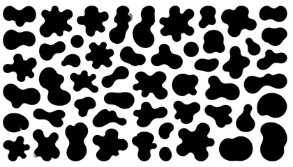 Fototapeta premium Abstract Blob Shapes Collection.