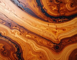 Dark Brown Wood Grain Background
