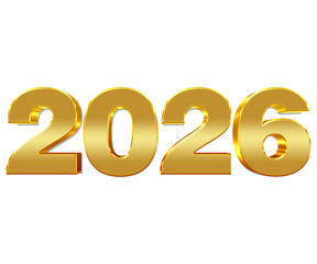 Celebrate the New Year with Luxurious Golden 2026 Numbers, Ideal for Invitations, Festive Greetings and Event Decorations, Welcoming a Bright and Prosperous Future