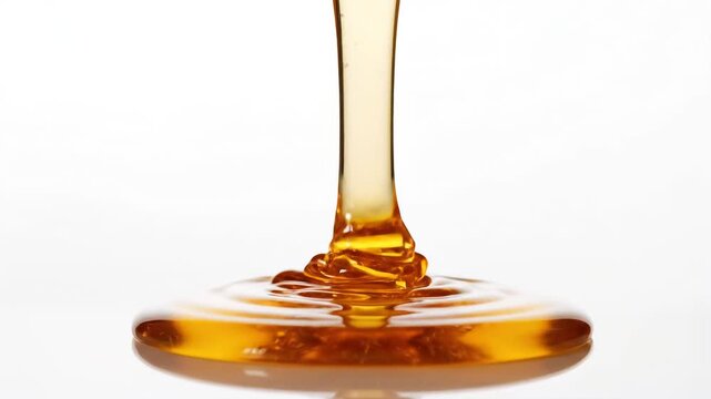 Golden Cascade A Viscous River of Honey Flowing Downward.