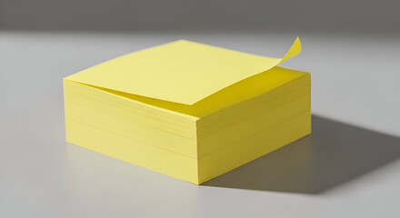 A Vibrant Yellow Sticky Note Pad Ready to Capture Your Important Thoughts and Ideas