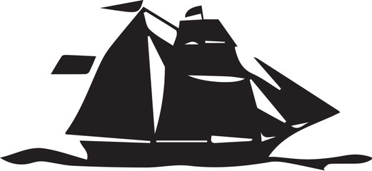 pirate ship silhouette