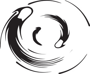 vector image of a swan