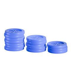 coin money 3d icon illustration