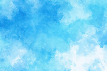 Obraz premium Abstract Watercolor Background in Shades of Blue with Sparkle Effect