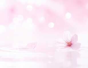 pink flower background, Abstract water background material