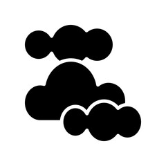 Cloudy icon illustration template