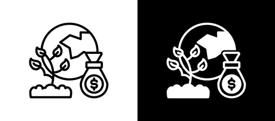 Agriculture Trade whiteblack icon