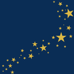 夜空に輝くスターダストの背景イラスト　Web