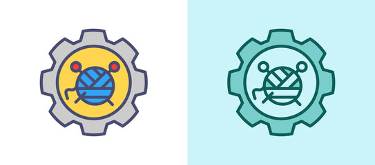 Textile Trade whitegreen icon