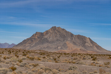 Eagle Mountain, 3806 ft. (1160 m),  Evelyn, Inyo County, California. . Mojave Desert / Basin and Range Province. California State Route 127. The Amargosa Valley
