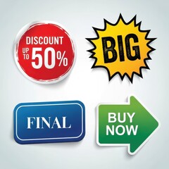Eye-Catching Promotional Stickers for Sales and Marketing Campaigns