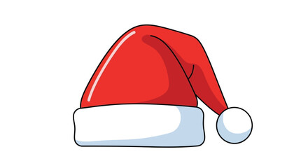 Christmas Santa Claus Hat Icon Set