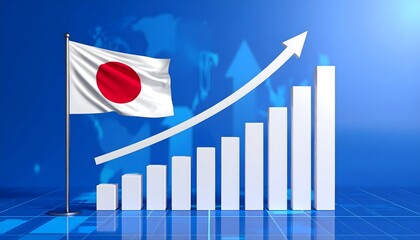 Japan Economic Growth and Financial Market Performance Visual