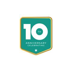10 Th Anniversary Logo collection gradient Vector Template Illustration