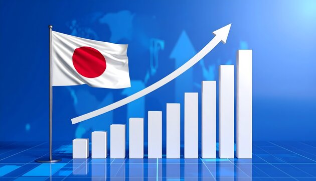 Japan Economic Growth and Financial Market Performance Visual