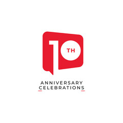 10 Th Anniversary Logo collection gradient Vector Template Illustration
