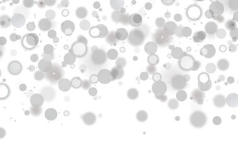 White bokeh overlay PNG christmas background, Abstract glowing white bokeh dust seamless blurred new year background, snowflakes overlay PNG