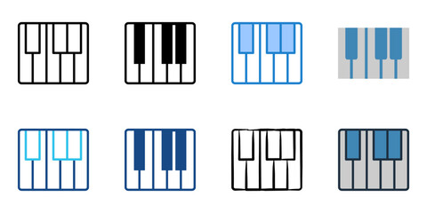 Keyboard icon set multiple style collection 
