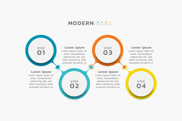 Presentation infographic business template design