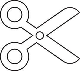 Classic Scissors Vector Illustration for Barber Shop Tailor Craft Tool Cut Design