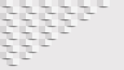 Fototapeta premium Abstract White Geometric Cubes Background