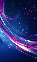 Fototapeta premium Abstract Colorful Light Trails in Space