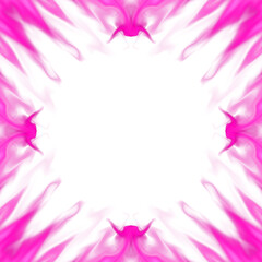Abstract Pink Flame Frame Border