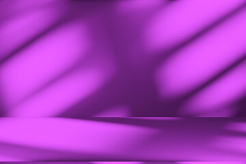 Wall interior background, studio and backdrops show products.with shadow from window color white and blue background for text insertion and presentation product	
