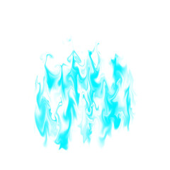 Cyan Ink Smoke Flow