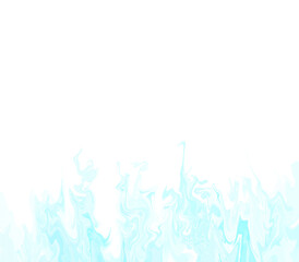 Cyan Smoke Border Effect