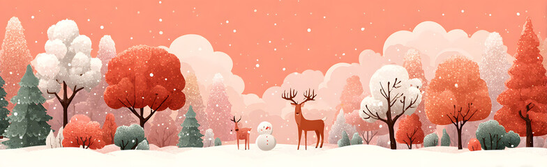 Christmas and New Year Greeting Cards. Vector illustration concepts for background, greeting card, party invitation card, website banner, social media banner, marketing material.