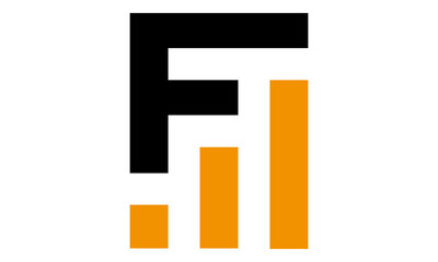 Modern Letter F Finance Logo