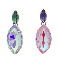 Ear rings-fancy earring-new design-beautiful-modern earring-stylish-round earring-fashionable-model earring-modular-pink-blue-green-white background