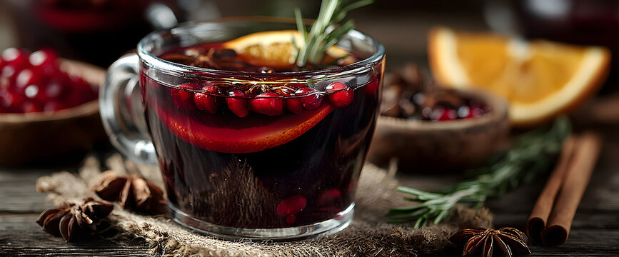 leckerer Gl&uuml;hwein im Glas