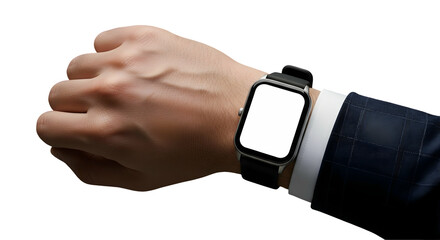 Smartwatch Mockup Wearable Tech Template Blank Screen Display Application