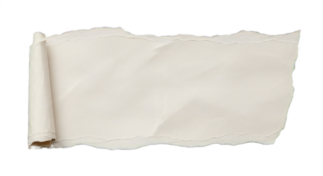 Unveiling a timeless parchment scroll with torn edges to add vintage charm and authentic character to your designs and creative projects now