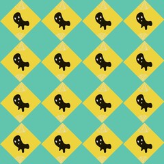 seamless pattern with chess pieces